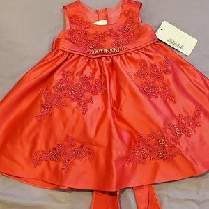 BNWT Red Dress size 12 months